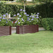 Høybed galvanisert stål 114x40x36 cm brun