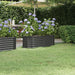 Høybed galvanisert stål 114x40x36 cm antrasitt