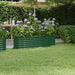 Høybed galvanisert stål 152x40x36 cm grønn