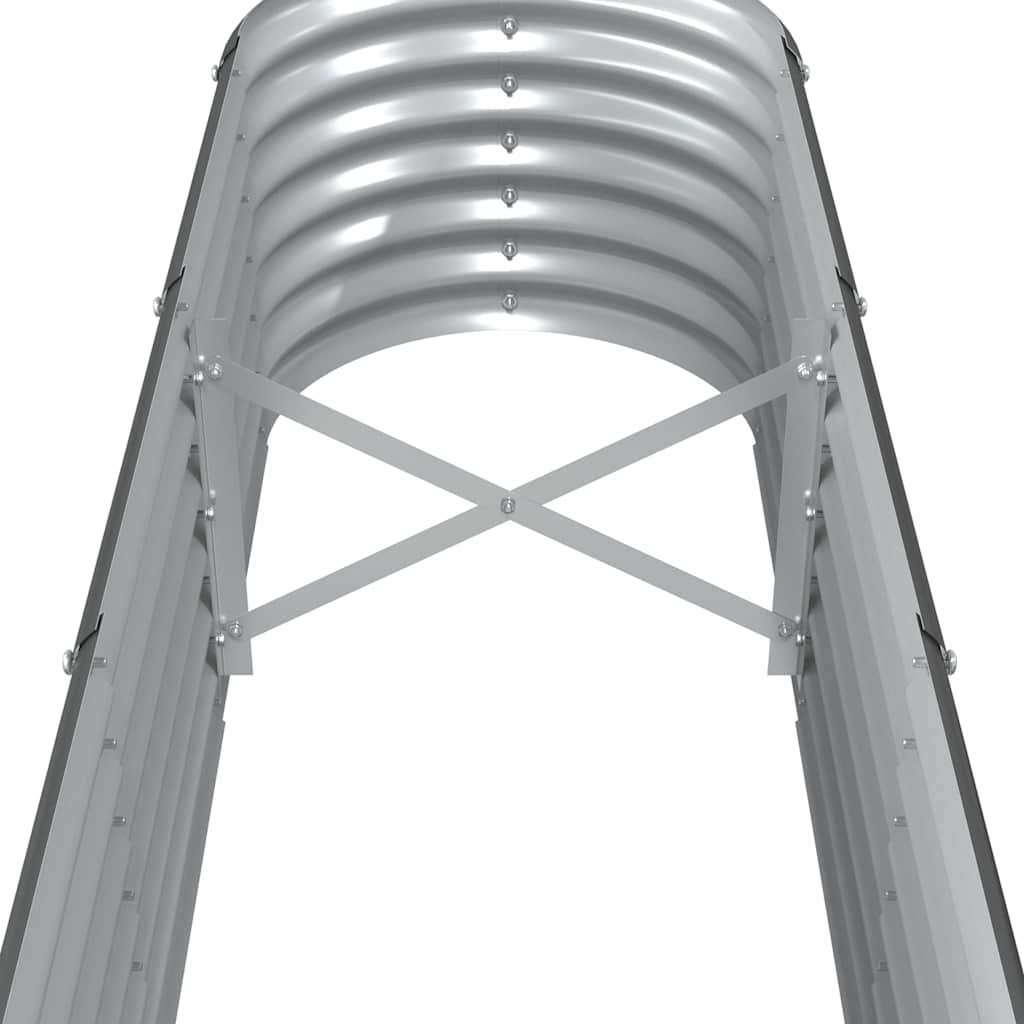 Høybed galvanisert stål 260x40x36 cm antrasitt