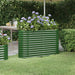 Høybed galvanisert stål 114x40x68 cm grønn