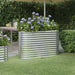 Høybed galvanisert stål 114x40x68 cm sølv