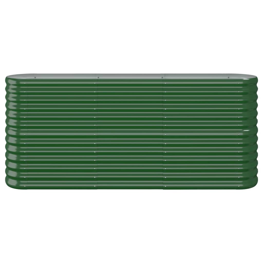 Plantekasse galvanisert stål 152x40x68 cm grønn