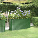 Plantekasse galvanisert stål 152x40x68 cm grønn