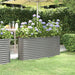 Høybed galvanisert stål 152x40x68 cm grå