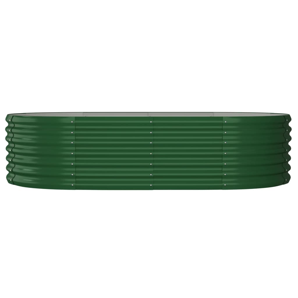 Høybed galvanisert stål 152x80x36 cm grønn