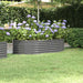 Høybed galvanisert stål 152x80x36 cm grå