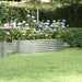 Høybed galvanisert stål 152x80x36 cm sølv