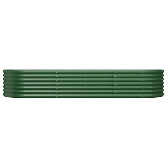 Høybed galvanisert stål 224x80x36 cm grønn