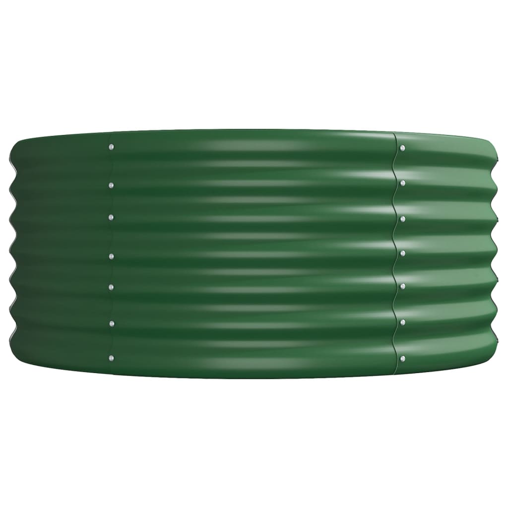Høybed galvanisert stål 224x80x36 cm grønn