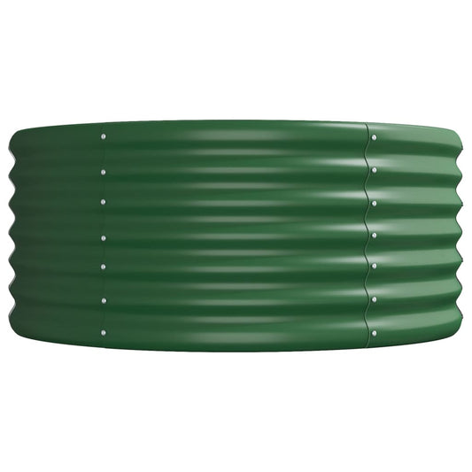 Høybed galvanisert stål 224x80x36 cm grønn