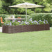 Høybed galvanisert stål 296x80x36 cm brun