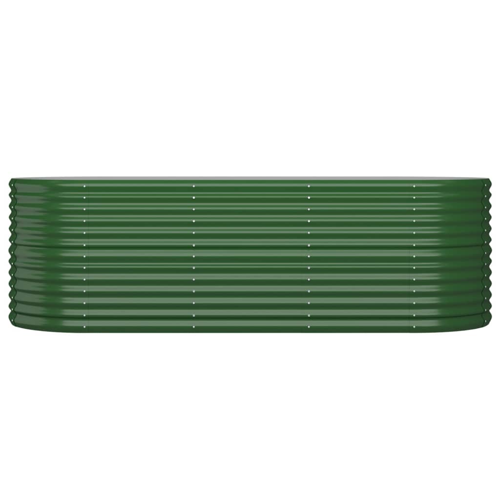 Høybed galvanisert stål 224x80x68 cm grønn