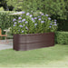 Høybed galvanisert stål 224x80x68 cm brun