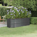 Høybed galvanisert stål 224x80x68 cm antrasitt