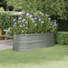 Høybed galvanisert stål 224x80x68 cm sølv