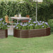 Høybed galvanisert stål 175x100x36 cm brun