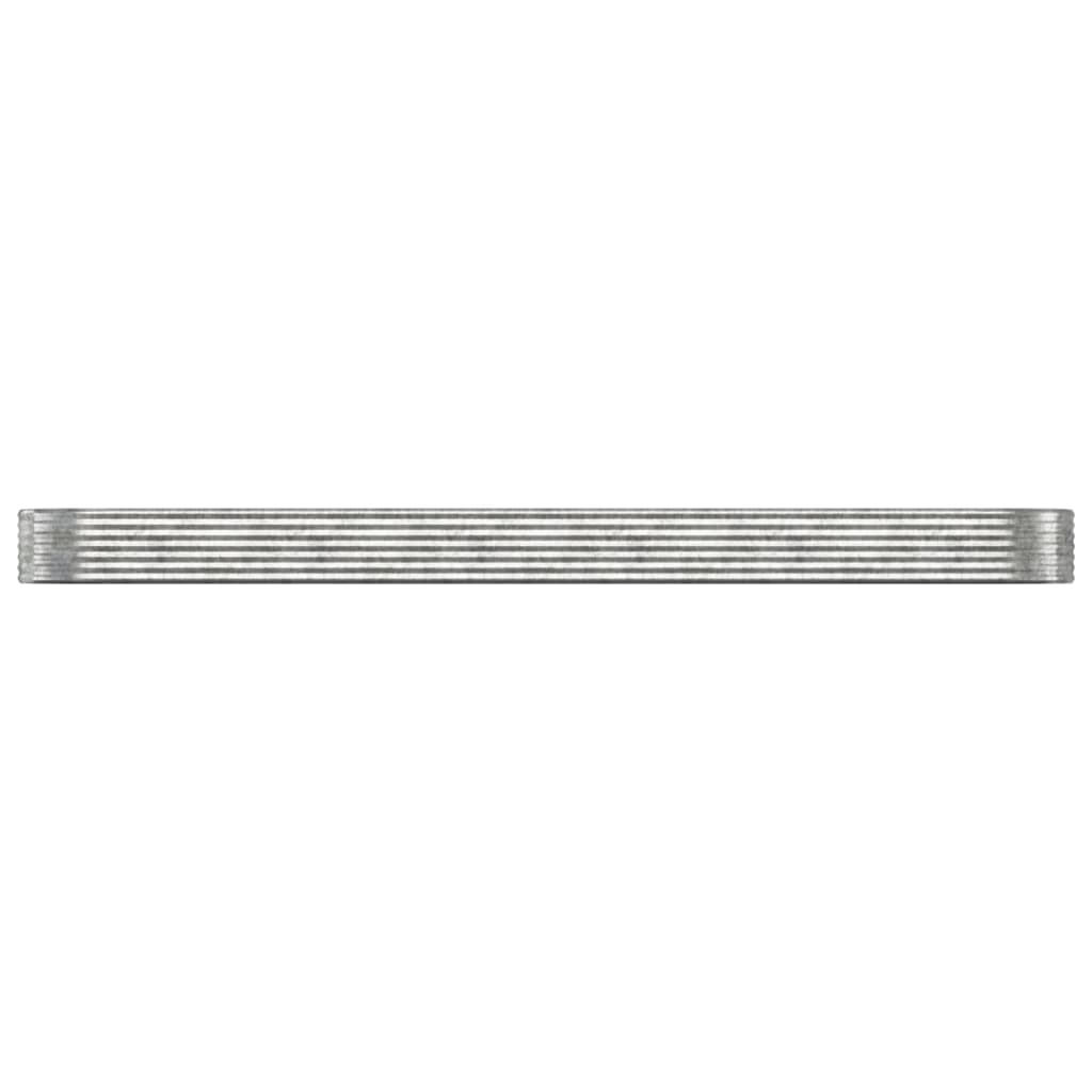 Høybed galvanisert stål 507x100x36 cm sølv