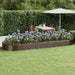 Høybed galvanisert stål 450x140x36 cm brun