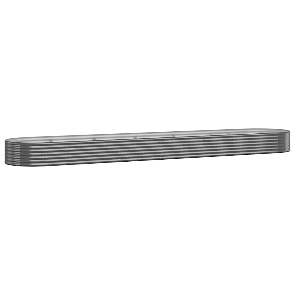 Høybed galvanisert stål 600x140x36 cm antrasitt