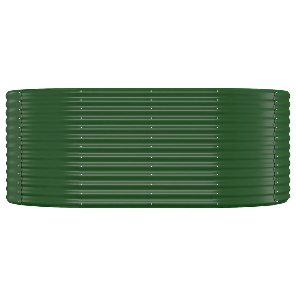 Høybed galvanisert stål 175x100x68 cm grønn