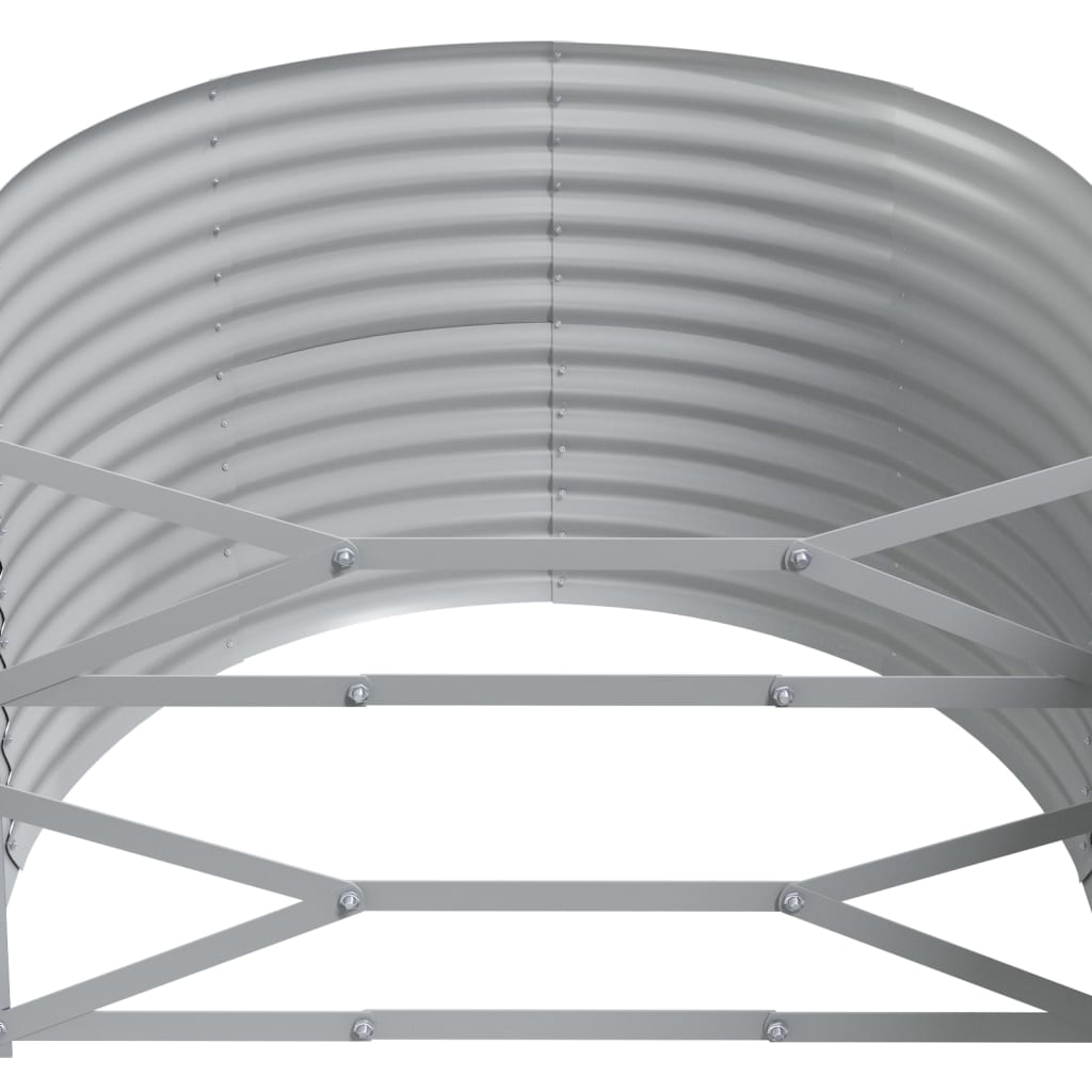 Høybed galvanisert stål 175x100x68 cm grønn