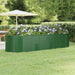 Høybed galvanisert stål 322x100x68 cm grønn