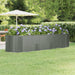 Høybed galvanisert stål 322x100x68 cm grå