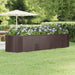 Høybed galvanisert stål 322x100x68 cm brun