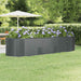 Høybed galvanisert stål 322x100x68 cm antrasitt