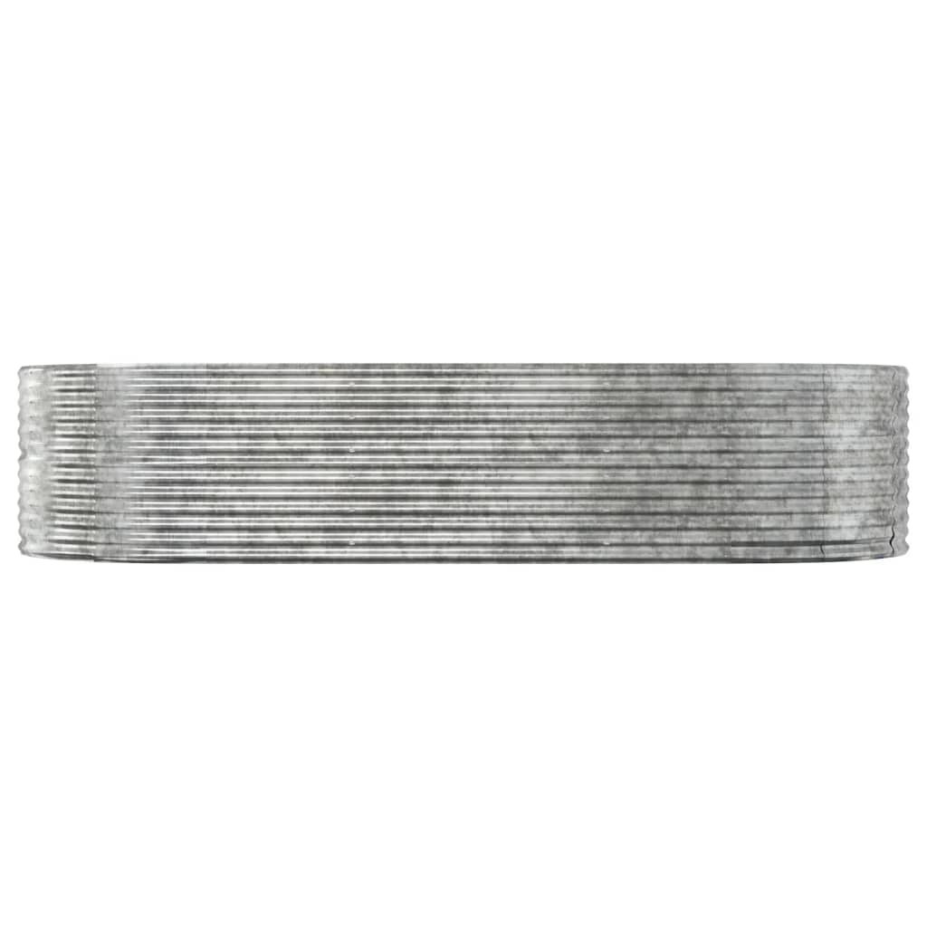 Høybed sølv 291x140x68 cm galvanisert stål
