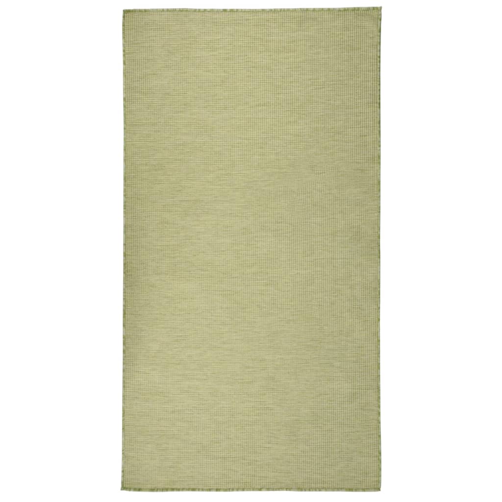 Utendørs flatvevd teppe 80x150 cm grønn