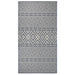 Utendørs flatvevd teppe 80x150 cm blå striper