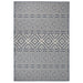 Utendørs flatvevd teppe 160x230 cm blå striper