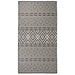 Utendørs flatvevd teppe 80x150 cm svart striper