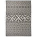Utendørs flatvevd teppe 120x170 cm svart striper