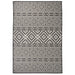 Utendørs flatvevd teppe 160x230 cm svart striper