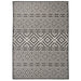 Utendørs flatvevd teppe 200x280 cm svart striper