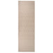 Utendørs flatvevd teppe 80x250 cm brun striper