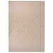 Utendørs flatvevd teppe 120x170 cm brun striper