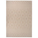 Utendørs flatvevd teppe 140x200 cm brun striper
