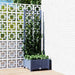 Hagepotte med espalier blågrå 40x40x121,5 cm PP