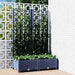 Hagepotte med espalier blågrå 80x40x121,5 cm PP