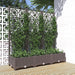 Hagepotte med espalier brun 120x40x121,5 cm PP