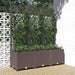 Hagepotte med espalier brun 120x40x136 cm PP