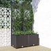 Hagepotte med espalier svart 80x40x136 cm PP