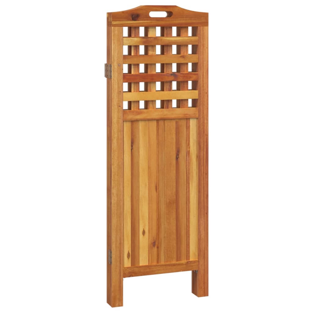Romdeler 3 paneler 121,5x2x115 cm heltre akasie