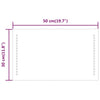 Baderomsspeil med LED 50x30 cm
