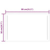 Baderomsspeil med LED 80x50 cm