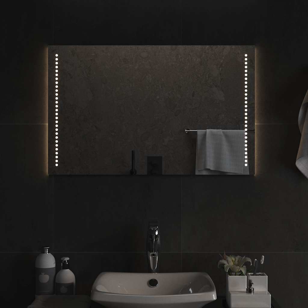 Baderomsspeil med LED 80x50 cm